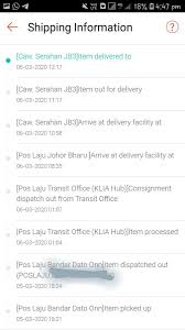 Get notified for every movement download tracking.my mobile app to keep track of parcels. Sarah Engkuskin On Twitter Dah Dapat Tracking Number Lepastu Check Apa Ni Arrive At Delivery Facility Item Processsed Atau Consignment Dispatch Out From Transit Office Jum Kita Belajar Apa Maksud