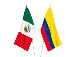 La bandera de la república de colombia es el pabellón que representa al país, y que, junto al escudo y el himno nacional, tiene la categoría de símbolo patrio. Banderas De Colombia Y Mexico Stock De Ilustracion Ilustracion De Indicador Aislado 172092462