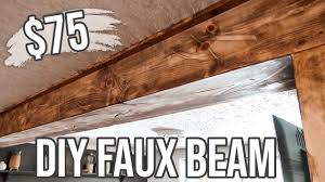 I would like to add decorative box beams and run the wiring through them. Diy Faux Beam Under 75 Youtube