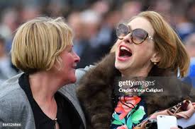 Trainer Gai Waterhouse celebrates with strapper Sally-Anne Burke... News  Photo