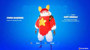 How to Unlock the Free Guff Gringle Outfit in Fortnite - YouTube
