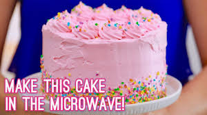 Tint frosting by stirring in a few drops of green food color before frosting the cake. 3 Layer Cake Made In The Microwave Gemma S Bigger Bolder Baking