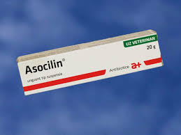 Contine si vaselina alba, trigliceril diizostearat, alcool cutie cu un tub de aluminiu a 20 g unguent. Asocilin Unguent 20 G 9 80 Ron Petmart Petshop