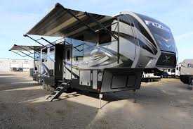 Monster Toy Hauler 2017 Keystone Fuzion 4141 Set Up Is A Snap With The 6 Pt Auto Leveling Syst Fifth Wheel Toy Haulers Toy Hauler Travel Trailers For Sale
