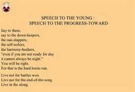 Gwendolyn Brooks Speech To The Young