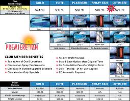 pricing premiere tan