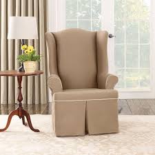 Sure Fit Wing Chair Slipcover Slipcovers For Chairs Living Room Furniture Chairs Wingback Chair Slipcovers