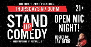 Comedy Open Mic Night @ The Draft Zone!