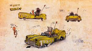 tiny and big grandpa s leftovers steam card 5 5 concept art taxi concept art concept art google