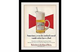 Budweiser Beer Martini Cocktail Ad Vintage Advertising Wall Decor Art Print On Etsy 7 97