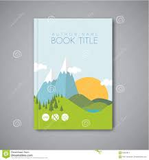 Https Thumbs Dreamstime Com Z Book Cover Design Template Flat Landscape Minimalistic Front 65953814 Jpg
