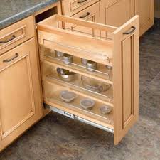 5 Reduced Depth Base Organizer Natural 448 Bc19 5c Rockler Woodworking Tools Kitchen Base Cabinets Rev A Shelf Spice Rack Insert
