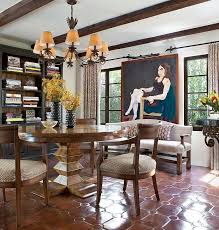 Spanish Colonial Residence By Jonathan Winslow Design Pattern Floor Colonial Dining Room