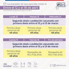 É um problema em hollywood, inclusive no filme latino do ano a solidão das mulheres inteligentes o enigma de milan kundera, o clássico fugidio vacinação em são paulo: Ministerio De Salud Chile Calendario De Vacunacion Conoce El Calendario De Vacunacion Contra Covid 19 Para La Semana Del 12 Al 18 De Abril Yomevacuno Facebook