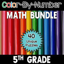 Use operations of fractions for this grade to solve problems involving information presented in line plots. Color By Number 5th Grade Worksheets Teaching Resources Tpt