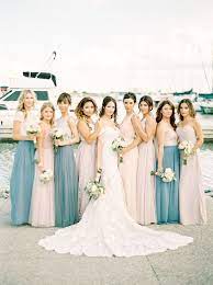 Paula Ryan Oakville Harbour Wedding Pastel Bridesmaid Dresses Bride Wedding Parties Pictures