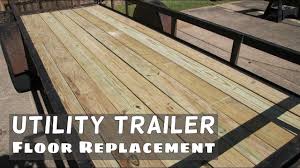Utility Trailer Floor Replacement Utility Trailer Flooring Diy Wood Floors