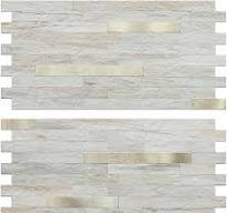 AULIGET 20 Sheets Faux Stone Peel and Stick Backsplash ...