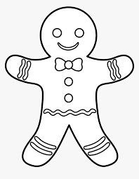 Look at links below to get more options for getting and using clip art. Free Holiday Cookie Lineart Gingerbread Clipart Black And White Hd Png Download Kindpng