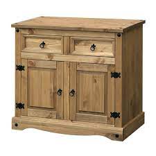 Below are 2 cupboard doors containing 2 deep shelves. Corona Small Sideboard In Mexican Style Pine Small Sideboard Small Wooden Sideboard Wooden Sideboard