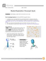 Cells reproduce by splitting in half, a process called cell division. Virus Liptic Cycle Gizmo Answers Virus Bacteriophage
