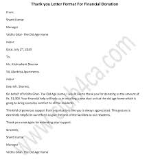 Maybe you would like to learn more about one of these? Thank You Letter Format For Financial Donation