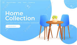 Check spelling or type a new query. Furniture Store For Home Design Banner Modern Interior With Table And Chairs And Plant Landing Page Website Concept Vector Cartoon Illustration Royalty Free Cliparts Vectors And Stock Illustration Image 110823598
