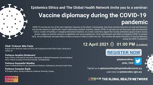 Register for vaccination if you are eligible. Seminars Upcoming Seminar Vaccine Diplomacy During The Covid 19 Pandemic Monday 12 April 01 00 Pm London International Council Of The Patient Ombudsman