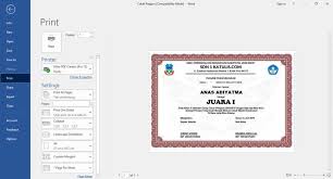Sheet menu utama piagam format excel. Download Piagam Penghargaan Format Word Dan Excel Katulis