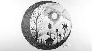 How To Draw A Scenery In Circle Easy Moonlight Scenery Sketch Pencil Drawing Landscape Youtube Smotret video pro drawing pencil in circle. how to draw a scenery in circle easy moonlight scenery sketch pencil drawing landscape