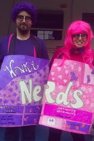 75 Best Couple Halloween Costumes To Prove That You Re The Most Creative Duo First Halloween Costumes Halloween Costumes For Couples Pink Wigs Costume