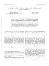 Because the self employment income support scheme grant rolls three months' income into one month's payment, it will take many people above the monthly income level beyond which they no longer receive benefits. Pdf A Qualitative Study Of Stress In Individuals Self Employed In Solo Businesses
