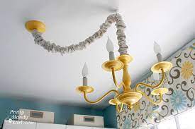 Chandeliers need a lot of support to stay in place, and they must be carefully positioned so that people and objects. How To Swag A Light Fixture Pretty Handy Girl