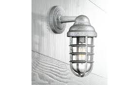 Maybe you would like to learn more about one of these? Marlowe Farmhouse Industrial Outdoor Wall Light Fixture Galvanized Steel 13 1 4 Caged Clear Glass Up Down Exterior House Barn Porch Patio Outside Deck Garage Front Door Home John Timberland Amazon Com