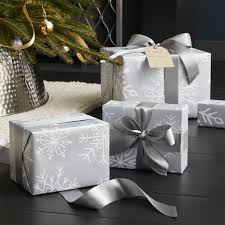 Shop Silver Snowflake Wrapping Paper White Snowflakes Flurry Their Iconic Shapes On A Light Grey Gift Wrap Xmas Gift Wrap Gift Wrapping Gift Boxes Decoration