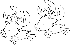 Printable reindeer coloring pages, coloring sheets and pictures kids, children. Baby Reindeers Chasing Coloring Page Free Printable Coloring Pages For Kids