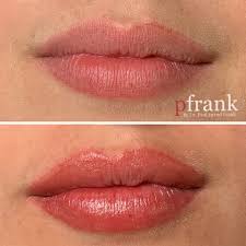 what is lip blushing permanent lip blush tattoo before after