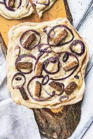 Vegan Tarte Flambee Aka Flammkuchen This Vibrant World Recipe Food Food Processor Recipes Tarte Flambee