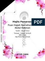 Buku program majlis sekalung budi seraut kasih persaraan cikgu din. Buku Program Majlis Persaraan Pengetua