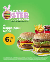 Mcd app download and registration required. Doppelpack Menu Mcdonalds Verden Hamburger Str