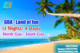 Krholidays Krholidays Nagercoil Overseas Travel Kr Travel Agency Overseas Tour Withstay Goa Land Of Fun North Goa And South G Overseas Travel Travel Fun