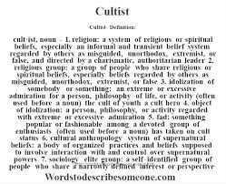 Moraleja, el culero desechable no es imprescindible. Cultist Definition Cultist Meaning Words To Describe Someone