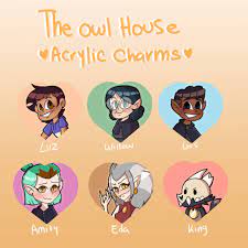 The kit will include tips and tricks as well as pictures and instructions of stitches. The Owl House Acrylic Charms Etsy