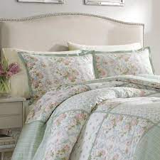 Orange and green comforter sets. Laura Ashley Harper Green Standard Cotton 150 Tc Reversible 4 Piece Comforter Set Reviews Wayfair
