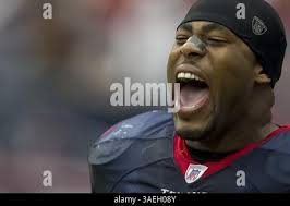 Lawrence Vickers (47) of the Houston Texans makes a run against the  Carolina Panthers in the first half of their game