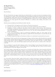 Cover Letter Tax Trainee