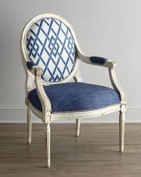 Not Your Average Blue And White Upholstered Chairs Furniture Classic Chair Design