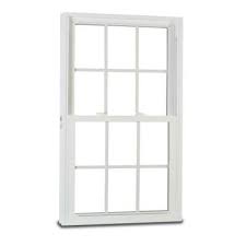American Craftsman 70 Double Hung Buck Windows 28 In X 54 In White With Lowe3 Insulated Glass Grilles Argon Window Vinyl Double Hung American Craftsman