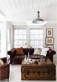 Decorating Around A Leather Sofa Centsational Girl Vintage Living Room Cozy House Living Room Decor