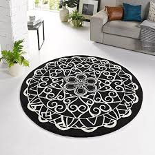 Designer Velours Teppich Mandala Schwarz Rund 140 Cm Zala Https Www Amazon De Dp B01m4j2mw8 Ref Cm Sw R Pi Dp X Md5kybgas6 Teppich Teppich Ideen Haus Deko